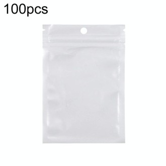 14 x 17cm 100pcs Pearlescent Film Packaging Ziplock Bag Translucent Plastic Self-Sealing Bags