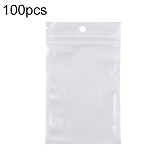 10 x 13cm 100pcs Pearlescent Film Packaging Ziplock Bag Translucent Plastic Self-Sealing Bags