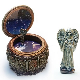 Constellation Luminous Resin Music Box Creative Birthday Gift (Aquarius)