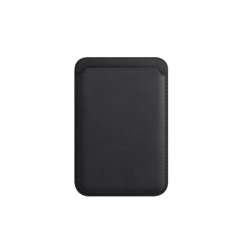 MagSafe Magnetic Leather Card Case Holster For iPhone(Black)