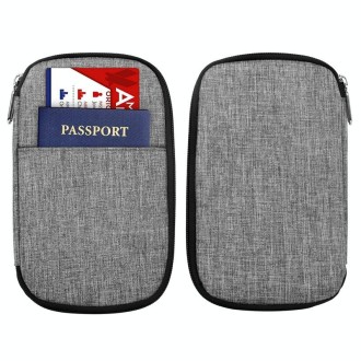 2 PCS OMOUBOI Outdoor Travel Storage Bag Multi-Function Passport Package(Dark Blue)