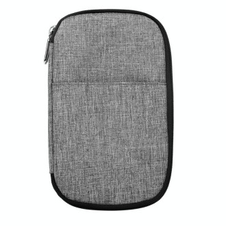 2 PCS OMOUBOI Outdoor Travel Storage Bag Multi-Function Passport Package(Gray White)