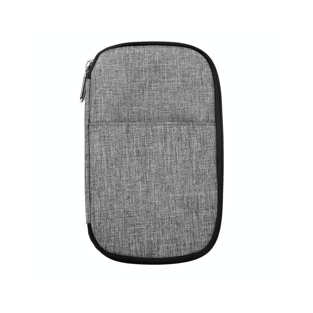 2 PCS OMOUBOI Outdoor Travel Storage Bag Multi-Function Passport Package(Gray White)