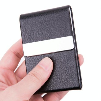 2 PCS Advertising Business Card Case Business Practical Craft Gift(Brown)