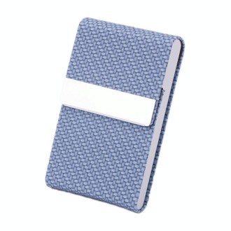 2 PCS Advertising Business Card Case Business Practical Craft Gift(Woven Blue)