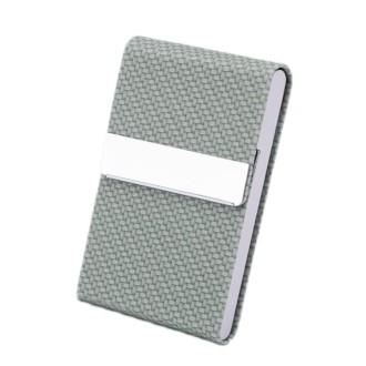 2 PCS Advertising Business Card Case Business Practical Craft Gift(Woven Green)