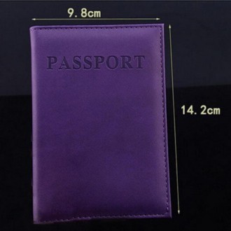 Artificial Leather Travel Passport Cover(black)