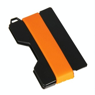 Aluminum Alloy RFID Card Holder Anti-Theft EDC Wallet Coin Storage Box Key Card Holder, Colour: Orange