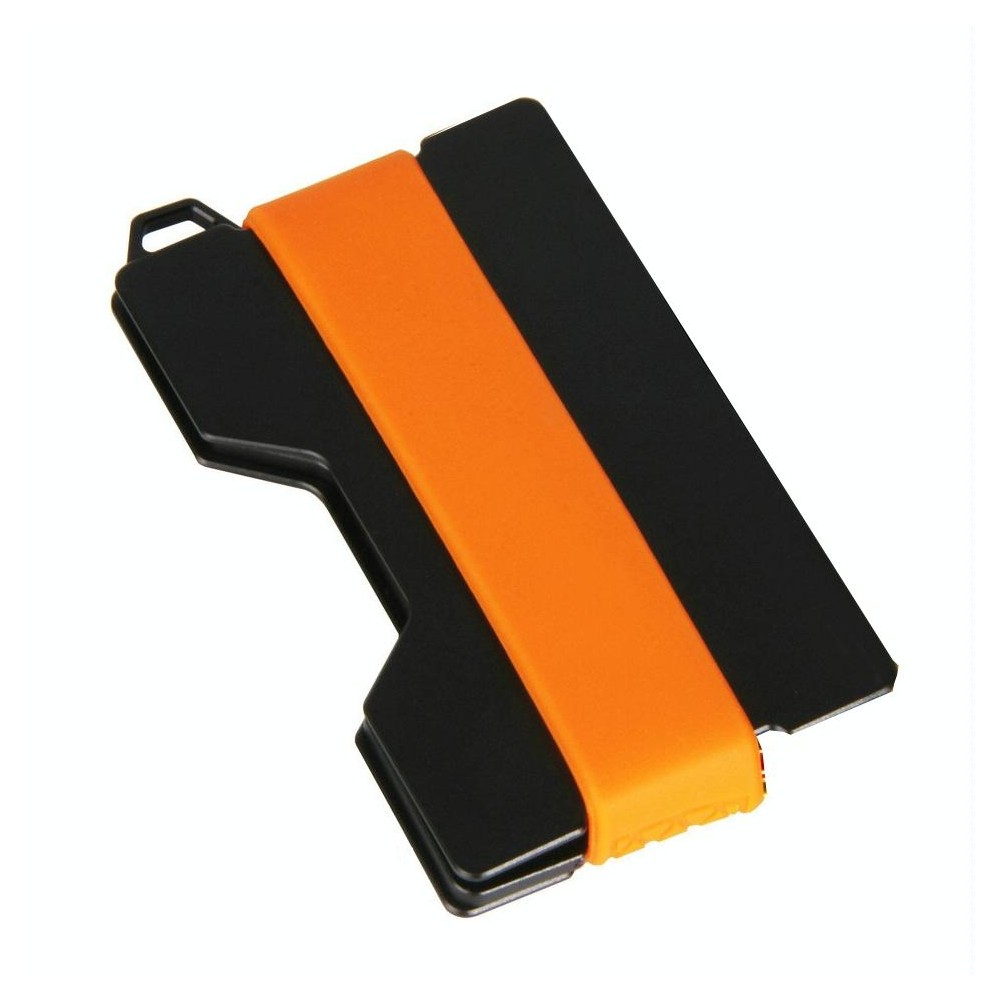 Aluminum Alloy RFID Card Holder Anti-Theft EDC Wallet Coin Storage Box Key Card Holder, Colour: Orange