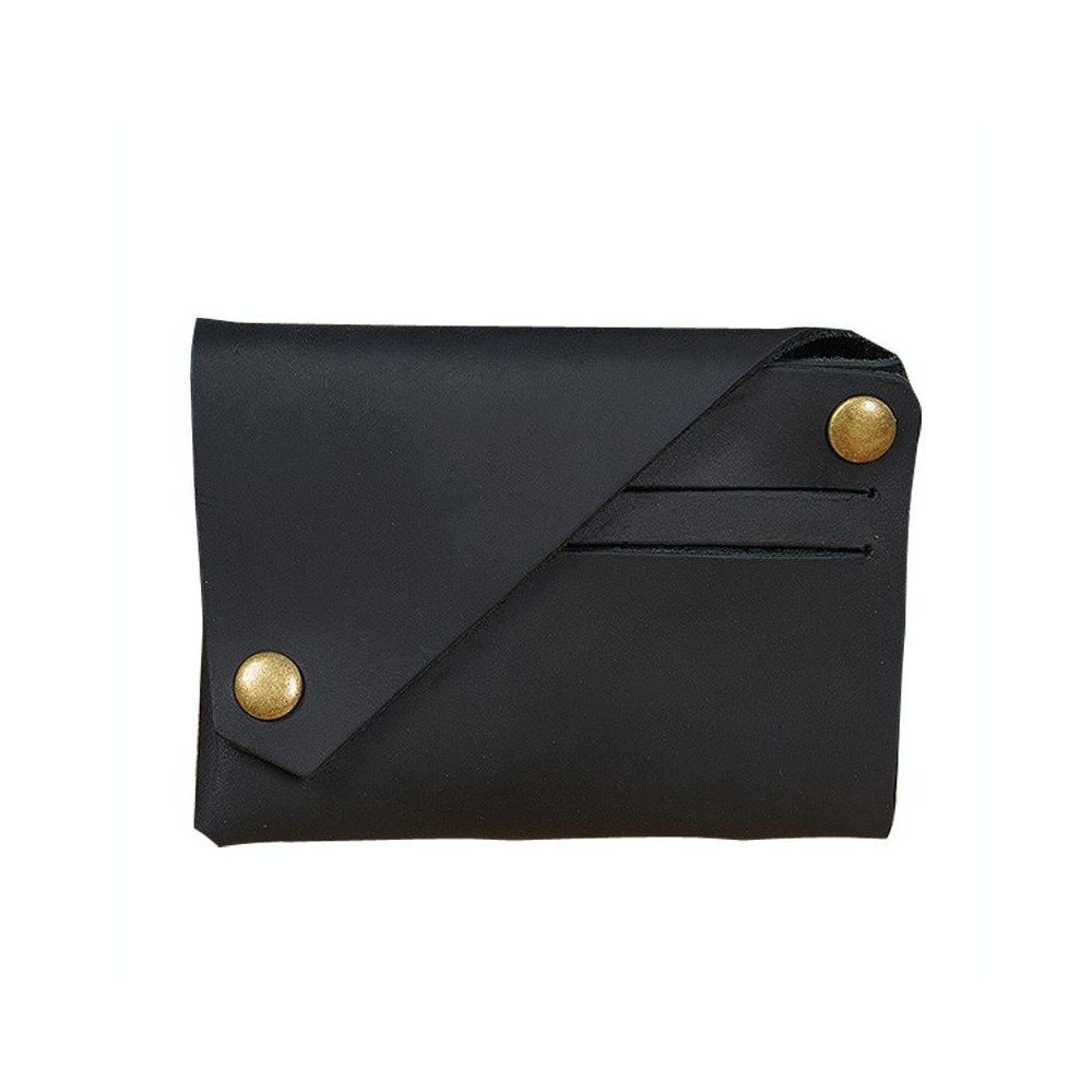 18K-120 Leather Bank Card Storage Bag Card Holder(Black)