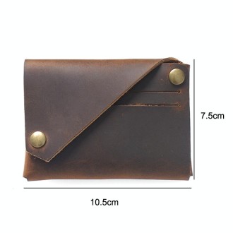 18K-120 Leather Bank Card Storage Bag Card Holder(Black)