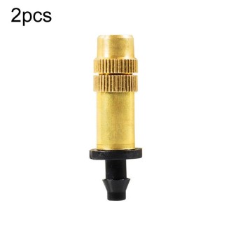 2pcs 4/7mm Barbed Atomizing Spray Nozzle Horticulture And Greenhouse Irrigation Micro Spray Header, Style: Bronze Heads