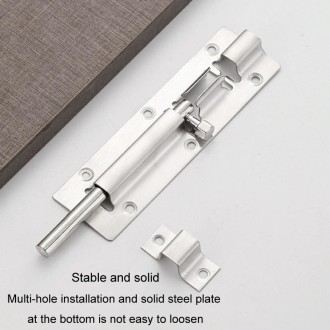 8 inch Stainless Steel Latch Door Bolt Bathroom Wooden Door And Window Anti-theft Latch Lock