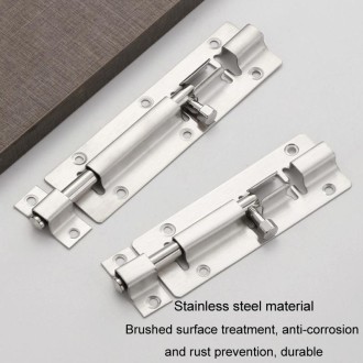 8 inch Stainless Steel Latch Door Bolt Bathroom Wooden Door And Window Anti-theft Latch Lock