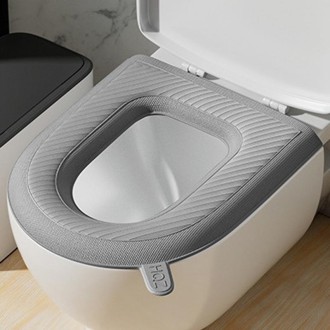 High Foam EVA Waterproof Toilet Seat Cushion Household Washable Potty Covers(Gray)