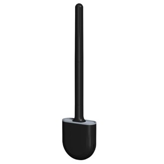 Soft Rubber Toilet Brush Clamp No Dead Space Cleaning Brush, Size: Leakage(Black)