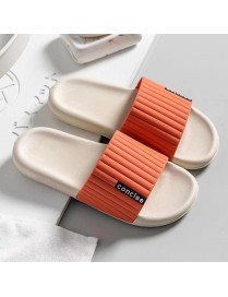 Women Slippers Bathroom Bath Flip Flops Indoor Soft Sole Sandals, Size: 40/41(Orange)