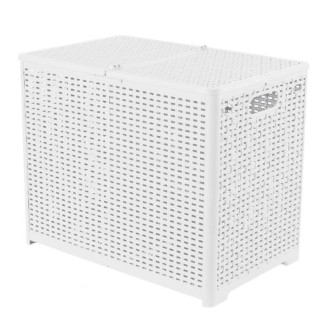 Foldable Dirty Clothes Basket Wall Mounted Bathroom Dirty Clothes Storage Frame Plastic Laundry Basket, Specification: Extra Lar