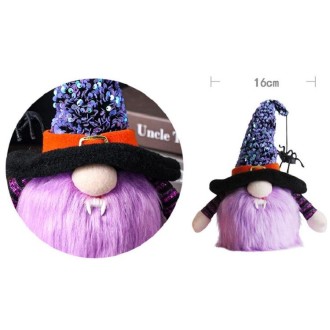 Halloween Decorative Supplies Shining Faceless Doll(Purple)