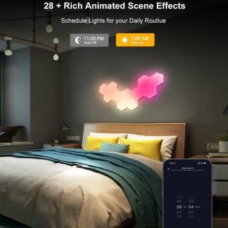 Gaming Ambient Light Smart Chiclet Backdrop Quantum Wall Light, Versions: Bluetooth(6 PCS/Set)