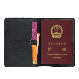 K018 Vintage Leather Passport Holder(Mad Horse Black)