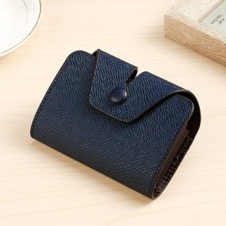 Organ Card Holder Large-capacity Card Sleeve For Men And Women, Color: Vertical Blue