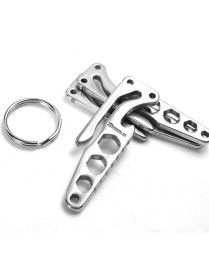Pocket Carbon Stainless Steel Key Holder Bottle Opener Outdoor Sports Camping EDC Tool