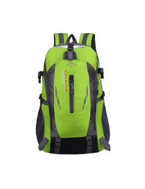 Large-capacity Travel Mountaineering Bag Men and Women Outdoor Sports Leisure Nylon Waterproof Backpack(Green)