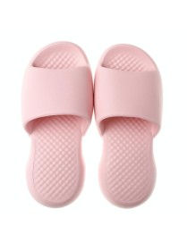 Female Super Thick Soft Bottom Plastic Slippers Summer Indoor Home Defensive Bathroom Slippers, Size: 39-40(Pink)