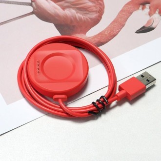 For OPPO Watch 3 Watch USB Port Magnetic Charger Charging Cable(Red)