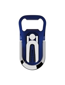 Multifunction Car Air Vent Phone Holder Finger Ring Phone Bracket Bottle Opener(Blue)