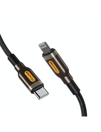awei CL-125L Type-C / USB-C to 8 Pin Fast Charging Data Cable, Length: 1m(Black)