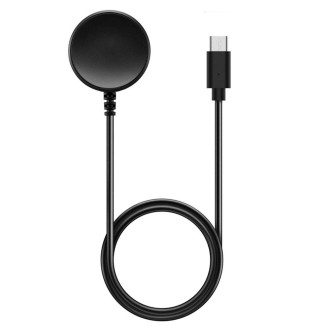 For Samsung Galaxy Watch 7 USB-C / Type-C Interface Smart Watch Magnetic Charging Cable(Black)