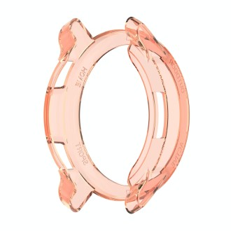 For Xiaomi Watch Color 2 Half Coverage Hollowed TPU Protective Case(Transparent Pink)