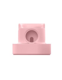 2 In 1 Smart Watch Charging Bracket Desktop Silicone Watch Charging Stand For Apple Watch(Pink)