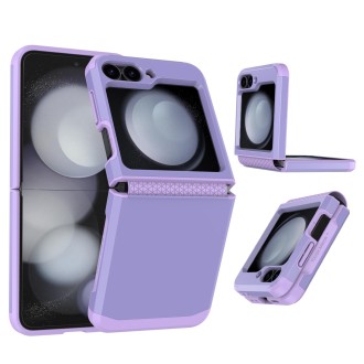 For Samsung Galaxy Z Flip5 SGP Armor 2 in 1 Color Contrast TPU Hybrid PC Phone Case(Light Purple)