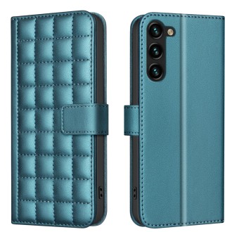 For Samsung Galaxy S23+ 5G Square Texture Leather Phone Case(Green)