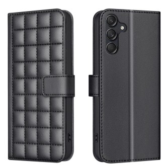 For Samsung Galaxy S23 FE 5G Square Texture Leather Phone Case(Black)