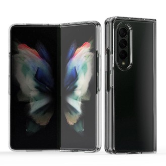 For Samsung Galaxy Z Fold4 Acrylic + TPU Transparent Protective Phone Case(Black)