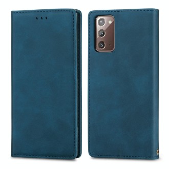 For Samsung Galaxy Note20 Retro Skin Feel Business Magnetic Horizontal Flip Leather Case with Holder & Card Slots & Wallet & Pho