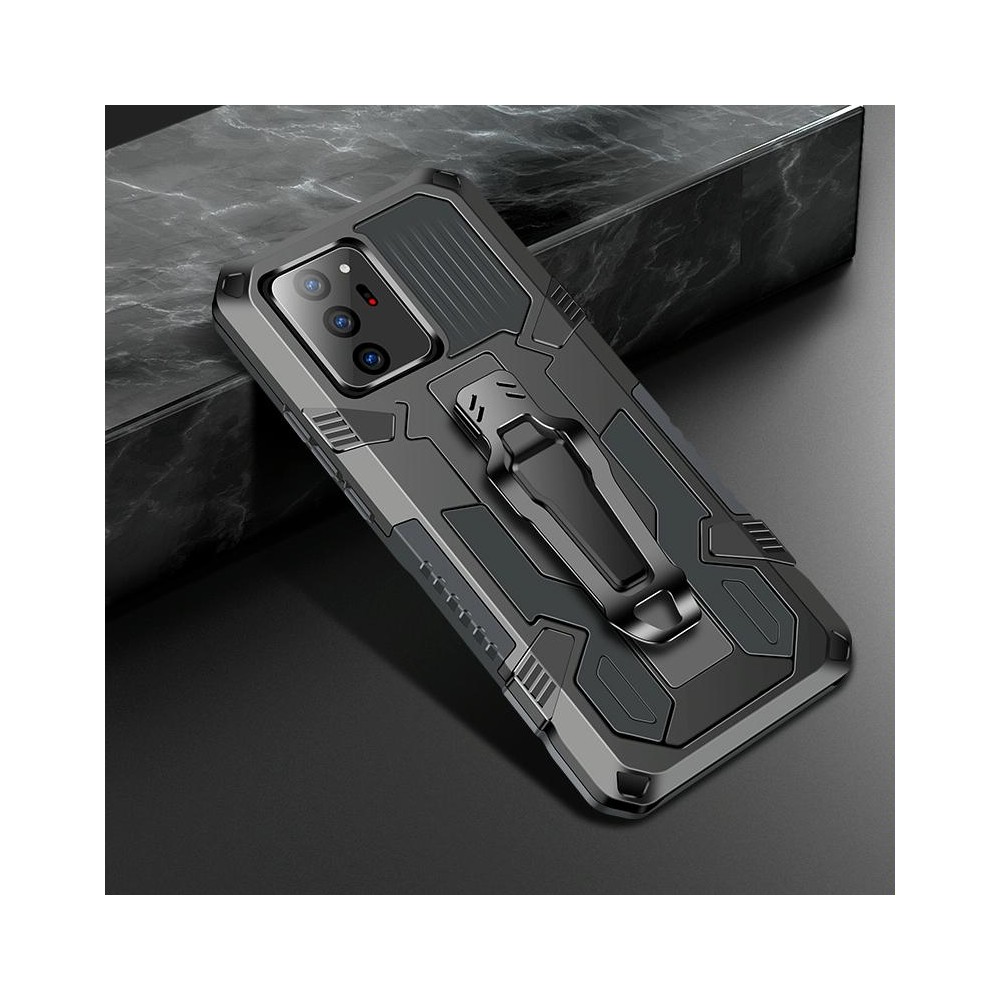 For Samsung Galaxy Note20 Machine Armor Warrior Shockproof PC + TPU Protective Case(Space Gray)