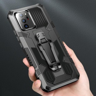 For Samsung Galaxy Note20 Machine Armor Warrior Shockproof PC + TPU Protective Case(Space Gray)