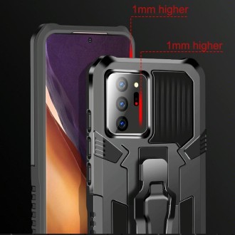 For Samsung Galaxy Note20 Machine Armor Warrior Shockproof PC + TPU Protective Case(Space Gray)