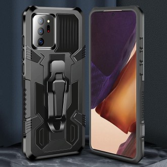 For Samsung Galaxy Note20 Machine Armor Warrior Shockproof PC + TPU Protective Case(Space Gray)