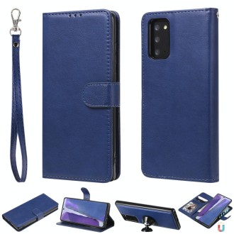 For Samsung Galaxy Note 20 Ultra 2 in 1 Solid Color Detachable PU Leather Case with Card Slots & Magnetic Holder & Photo Frame &