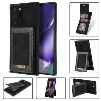 For Samsung Galaxy Note20 N.Bekus Vertical Flip Card Slot RFID Phone Case(Black)