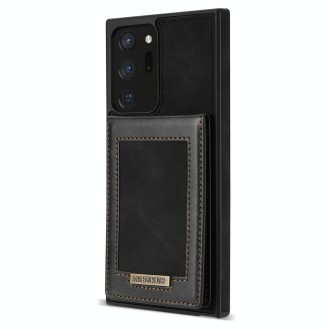 For Samsung Galaxy Note20 N.Bekus Vertical Flip Card Slot RFID Phone Case(Black)