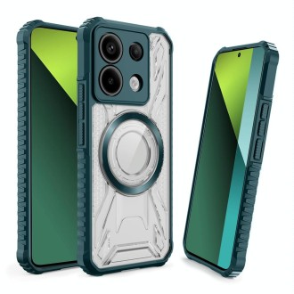 For Redmi Note 13 Pro 5G CD Texture Magsafe Phone Case(Dark Green)