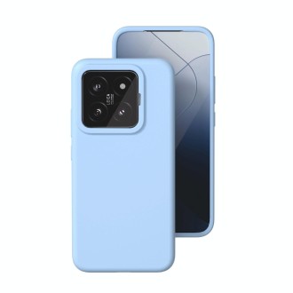 For Xiaomi 14 Pro All-inclusive Liquid Silicone Phone Case(Mist Blue)