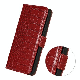 For Xiaomi Redmi Note 11 Pro 4G / 5G Global Crocodile Top Layer Cowhide Leather Phone Case(Red)